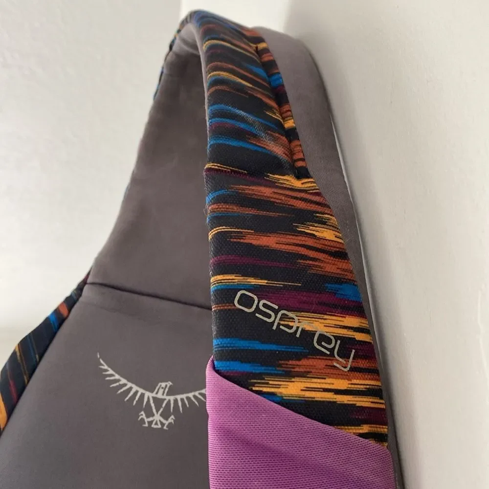 Rare Osprey Multicolor Aztec Sling Bag Hike Camping Outdoor Sporty Unisex Aztec